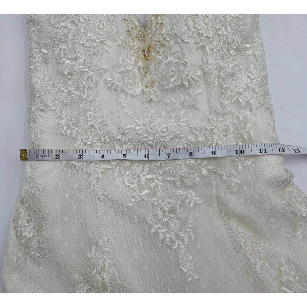 Val Stefani Couture by Moonlight Women's Size 4 Ivory Wedding Dress - Picture 12 of 16